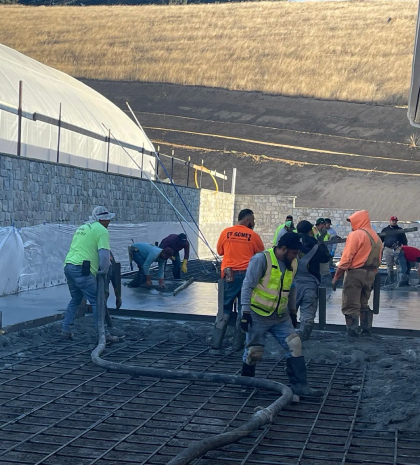 Francos Concrete Pumping team